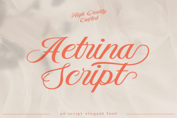 Aetrina Script: A Handwritten Font for Crafters and Small Shop Makers