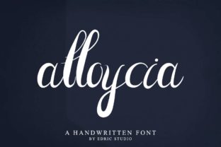 Alloycia: A Handwritten Font That Brings Warmth to Every Craft Project