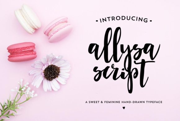 Allysa Script: A Sweet Handwritten Font for Crafters & Sellers