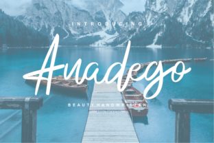 Anadego: A Handwritten Font for Crafters and Product Makers