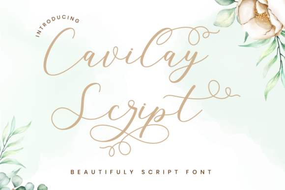 Cavilay Script: A Handwritten Font for Crafters and Makers