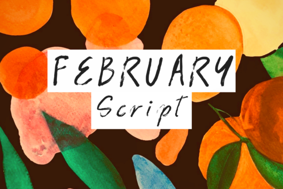 February Script: A Handwritten Typeface for Editorial Design