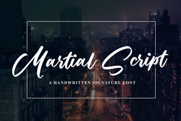 Martial Script: A Handwritten Font with Editorial Presence
