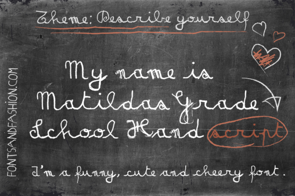 Matilda's Grade School Hand Script: Editorial Charm in a Font