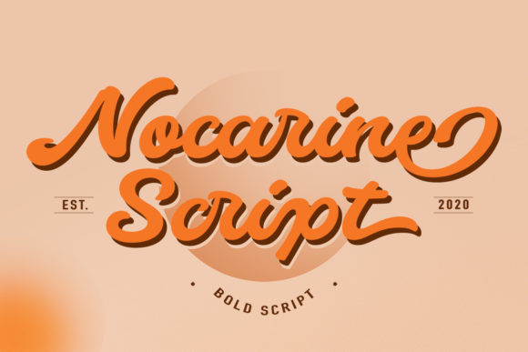 Nocarine Script: A Handwritten Font for Handmade Product Labels