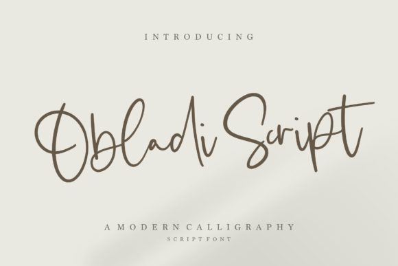 Obladi Script: A Handwritten Font That Makes Your Campaigns Stand Out