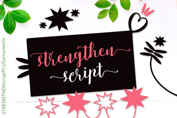 Strengthen Script: A Handwritten Font for Handmade Product Design