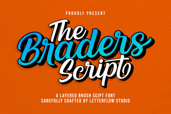 The Braders Script: A Vintage Handwritten Font Built for Handmade Products