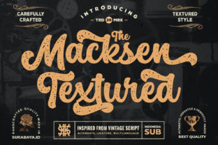 The Macksen Textured: A Script Font for Web and Digital Design