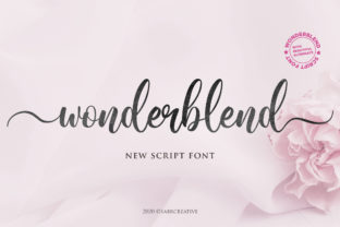 Wonderblend Font: A Handwritten Script That Makes Your Crafts Feel Friendly