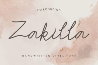 Zakilla: A Handwritten Font for Warm Editorial Design